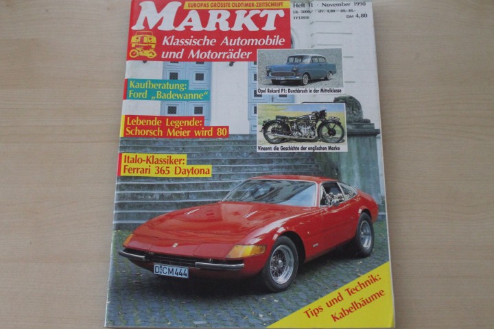 Deckblatt Oldtimer Markt (11/1990)